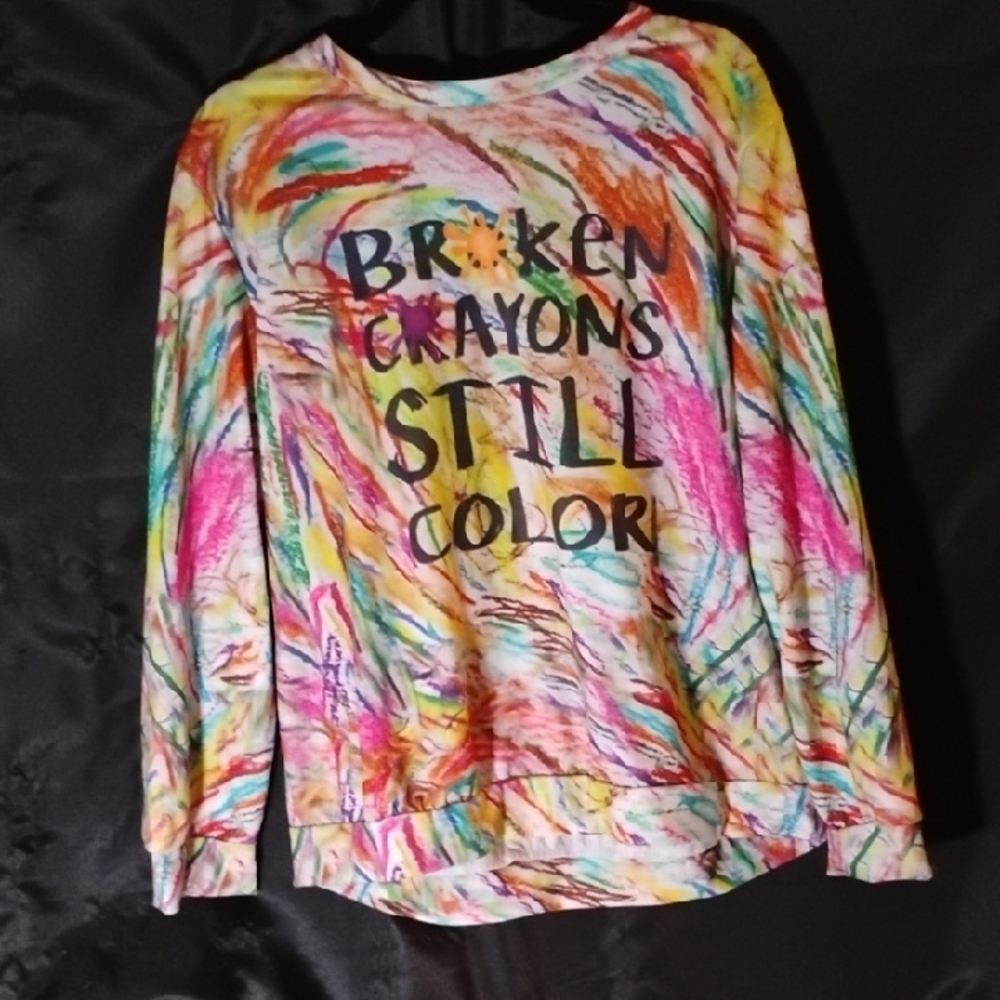 Private Label Multicolor Graphic Crew Neck Sweater